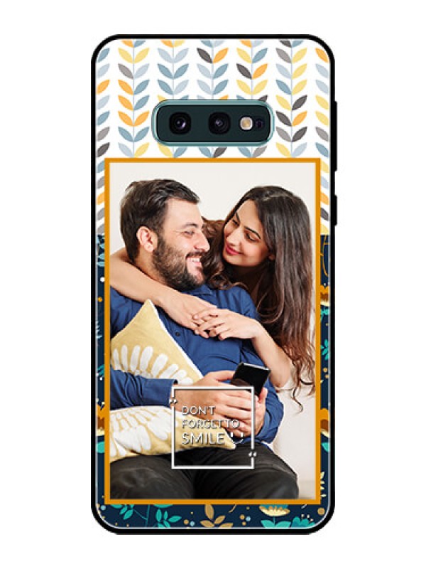 Custom Galaxy S10e Custom Glass Mobile Case  - Pattern Design