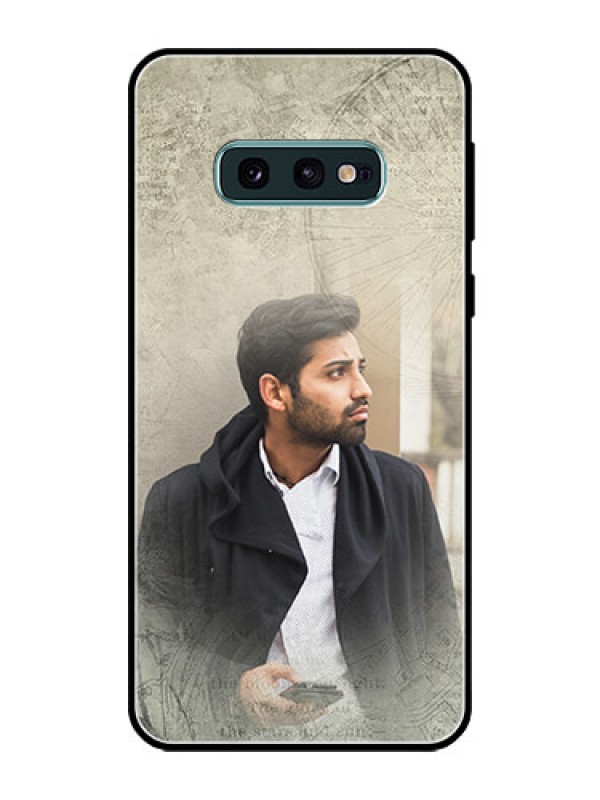 Custom Galaxy S10e Custom Glass Phone Case  - with vintage design