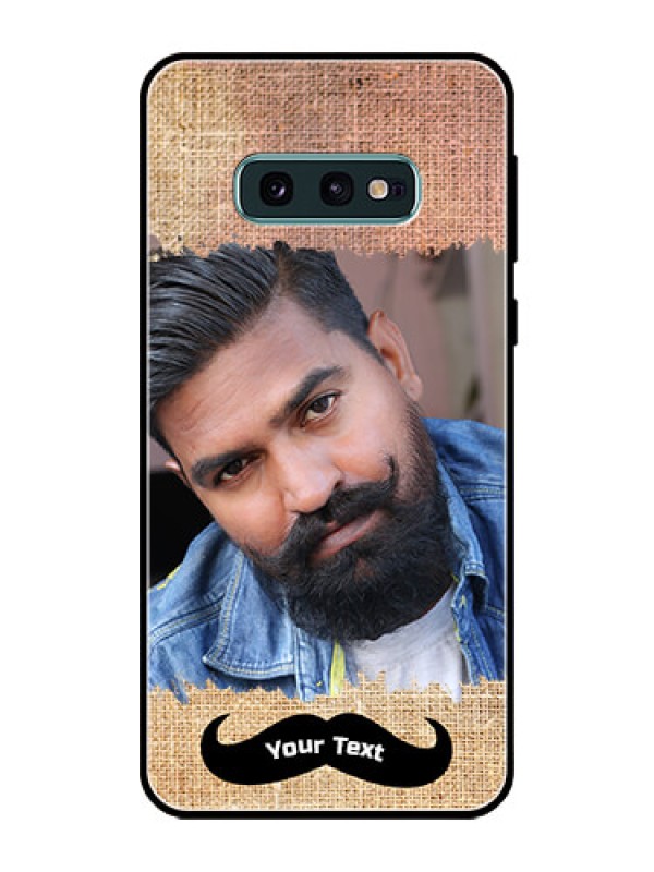Custom Galaxy S10e Personalized Glass Phone Case  - with Texture Design