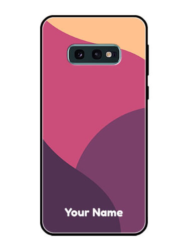 Custom Galaxy S10e Custom Glass Phone Case - Mixed Multi-colour abstract art Design