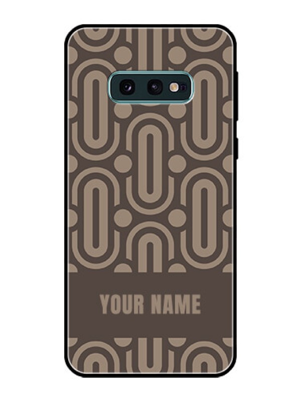 Custom Galaxy S10e Custom Glass Phone Case - Captivating Zero Pattern Design