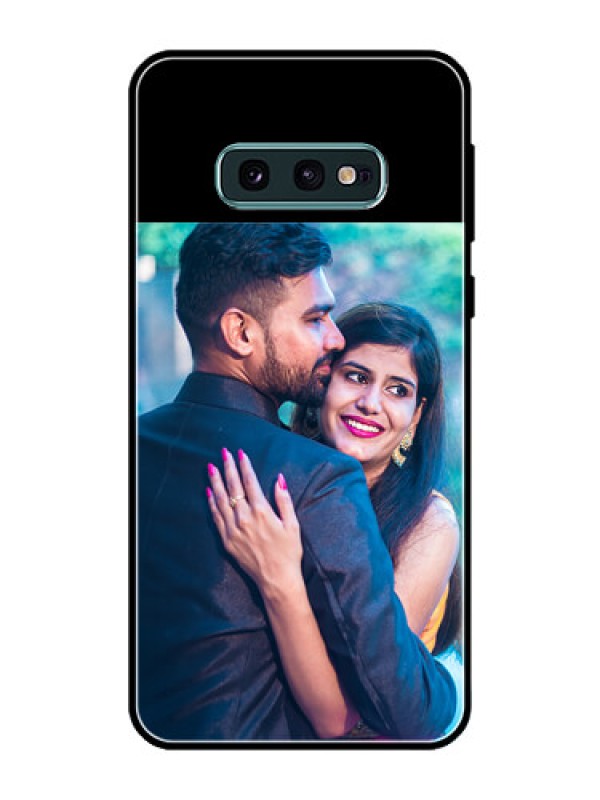 Custom Galaxy S10 E Custom Glass Phone Case - Upload Full Picture With Custom Color Design