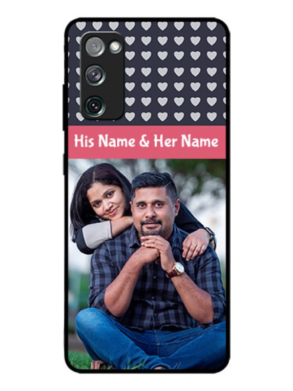 Custom Galaxy S20 FE 5G Custom Glass Mobile Case  - Love Symbols Design
