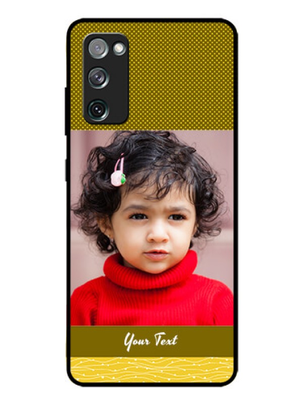 Custom Galaxy S20 FE 5G Custom Glass Phone Case  - Simple Green Color Design