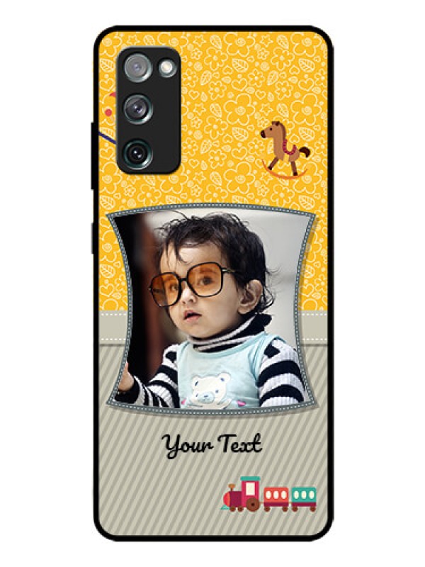 Custom Galaxy S20 FE 5G Personalized Glass Phone Case  - Baby Picture Upload Design