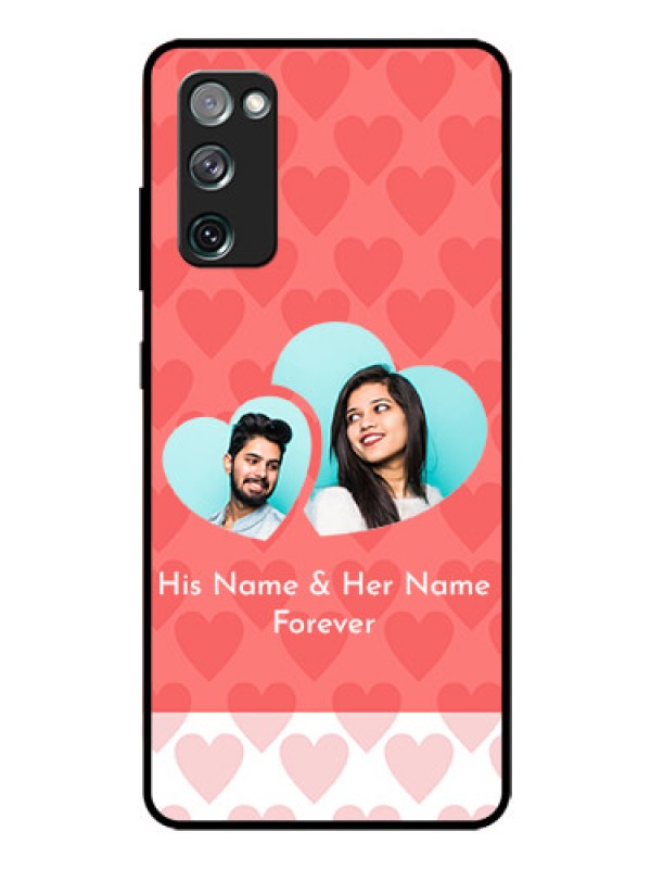 Custom Galaxy S20 FE 5G Personalized Glass Phone Case  - Couple Pic Upload Design