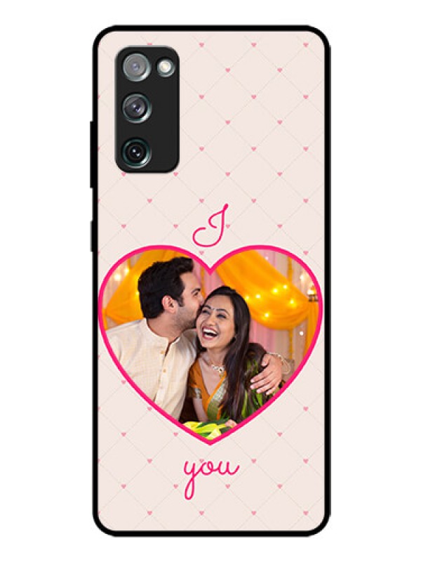 Custom Galaxy S20 FE 5G Custom Glass Mobile Case  - Heart Shape Design
