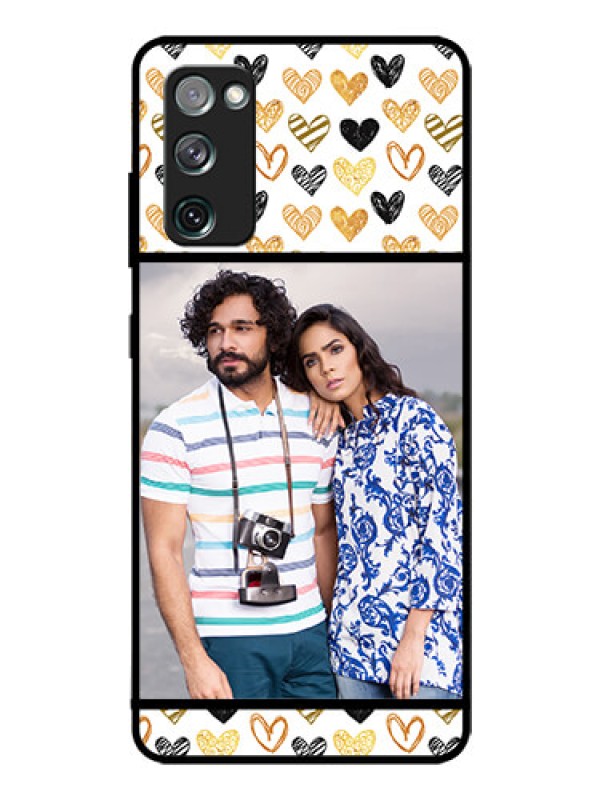 Custom Galaxy S20 FE 5G Photo Printing on Glass Case  - Love Symbol Design