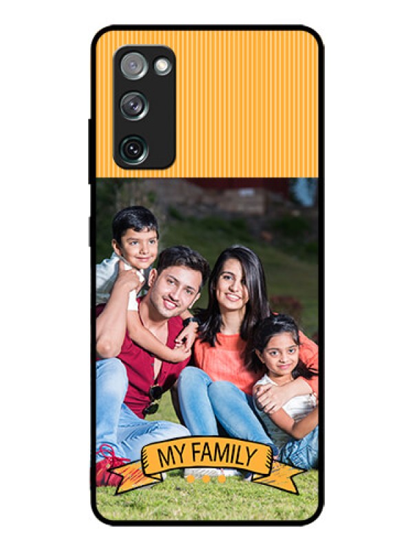 Custom Galaxy S20 FE 5G Custom Glass Phone Case  - My Family Design