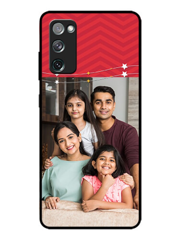 Custom Galaxy S20 FE 5G Personalized Glass Phone Case  - Happy Family Design