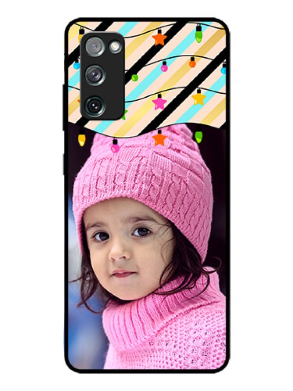 Custom Galaxy S20 FE 5G Custom Glass Mobile Case  - Lights Hanging Design
