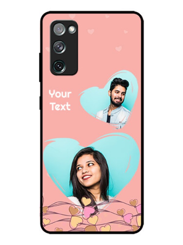 Custom Galaxy S20 FE 5G Custom Glass Mobile Case  - Love Doodle Design