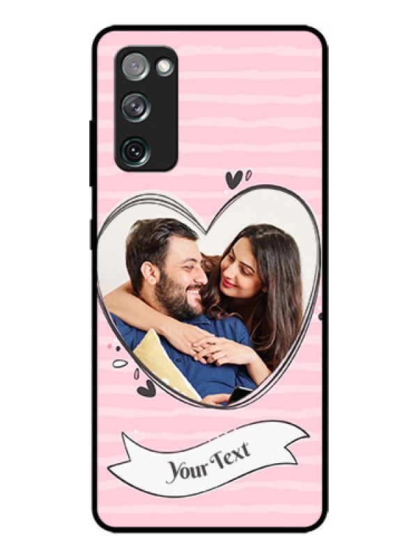 Custom Galaxy S20 FE 5G Custom Glass Phone Case  - Vintage Heart Design