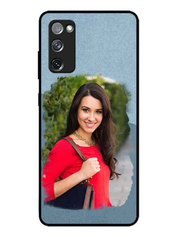 Custom Galaxy S20 FE 5G Custom Glass Mobile Case  - Grunge Line Art Design