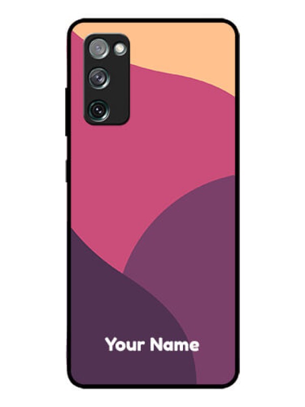 Custom Galaxy S20 Fe 5G Custom Glass Phone Case - Mixed Multi-colour abstract art Design