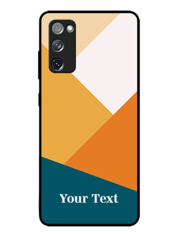 Custom Galaxy S20 Fe 5G Personalized Glass Phone Case - Stacked Multi-colour Design