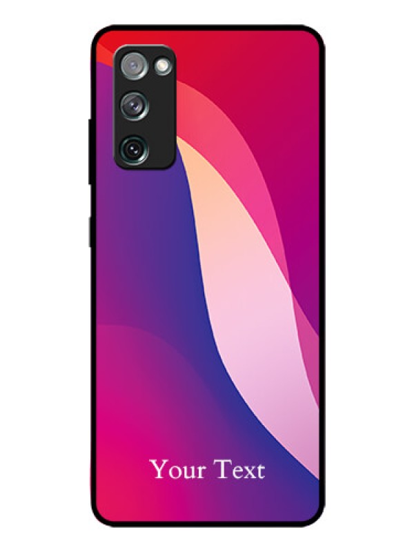 Custom Galaxy S20 Fe 5G Personalized Glass Phone Case - Digital abstract Overlap Design