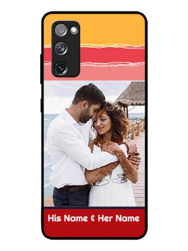 Custom Galaxy S20 Fe Custom Glass Mobile Case  - Colorful Case Design