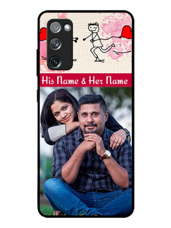 Custom Galaxy S20 Fe Photo Printing on Glass Case  - You and Me Case Design