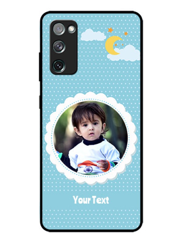 Custom Galaxy S20 Fe Personalised Glass Phone Case  - Violet Pattern Design