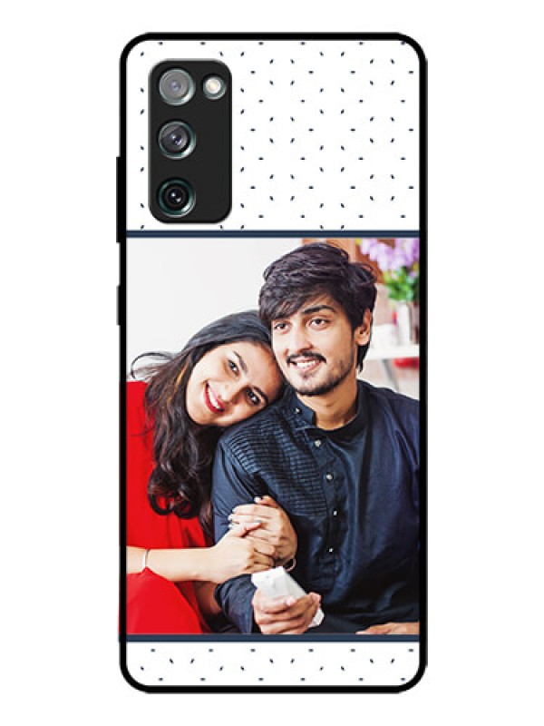 Custom Galaxy S20 Fe Personalized Glass Phone Case  - Premium Dot Design