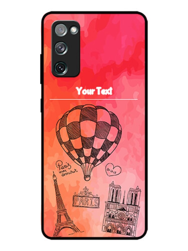Custom Galaxy S20 Fe Custom Glass Phone Case  - Paris Theme Design