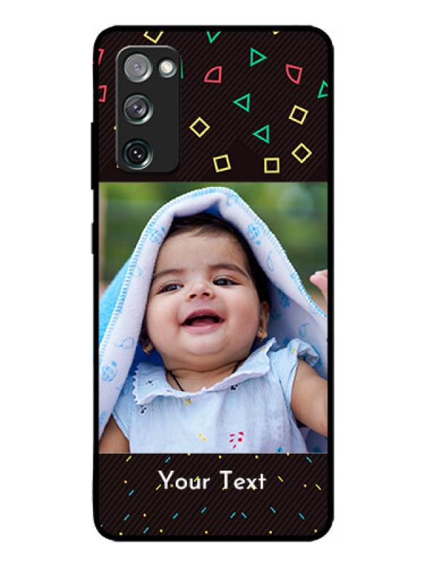 Custom Galaxy S20 Fe Custom Glass Phone Case  - with confetti birthday design