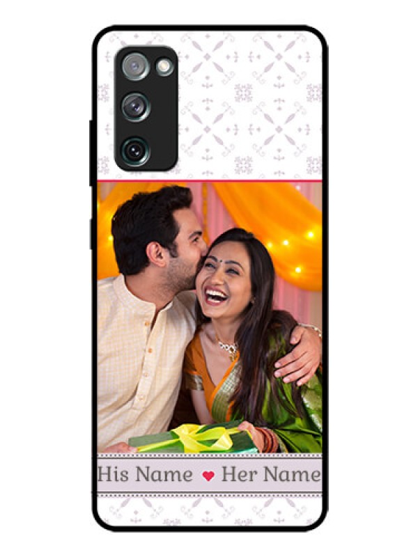 Custom Galaxy S20 Fe Custom Glass Mobile Case  - with Photo and Ethnic Design