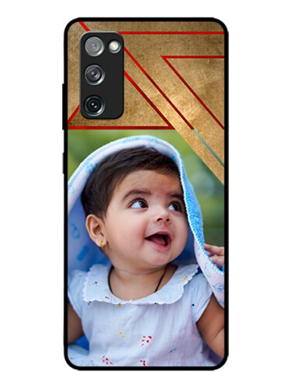 Custom Galaxy S20 Fe Personalized Glass Phone Case  - Gradient Abstract Texture Design