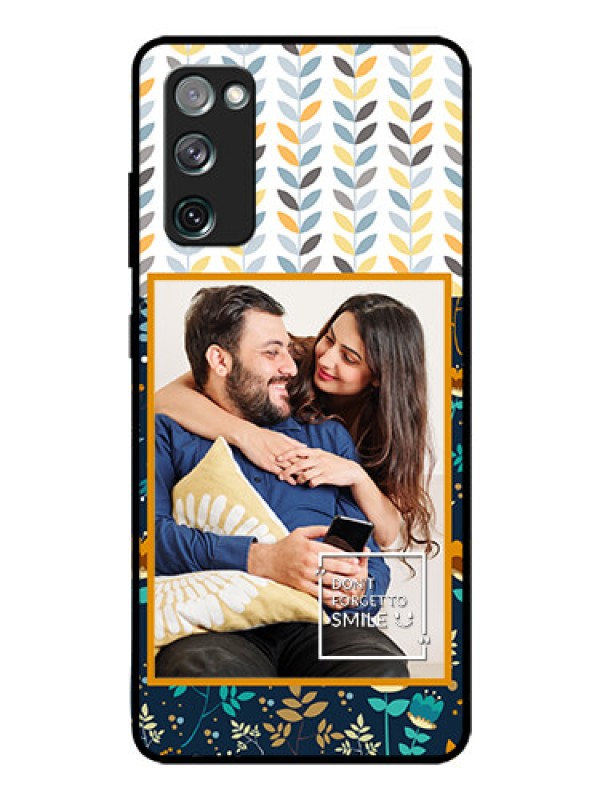 Custom Galaxy S20 Fe Custom Glass Mobile Case  - Pattern Design