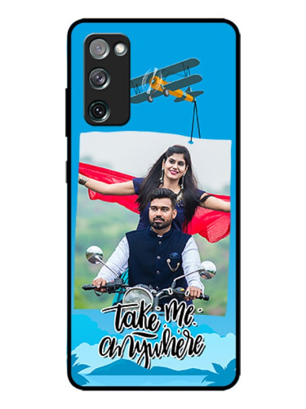 Custom Galaxy S20 Fe Custom Glass Mobile Case  - Traveller Design 