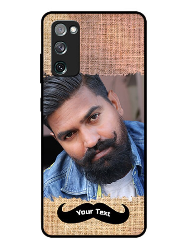 Custom Galaxy S20 Fe Personalized Glass Phone Case  - with Texture Design