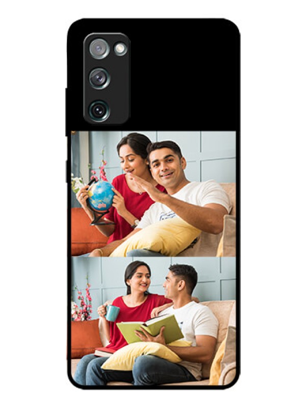 Custom Galaxy S20 Fe 2 Images on Glass Phone Cover