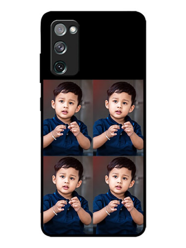 Custom Galaxy S20 Fe 4 Image Holder on Glass Mobile Cover