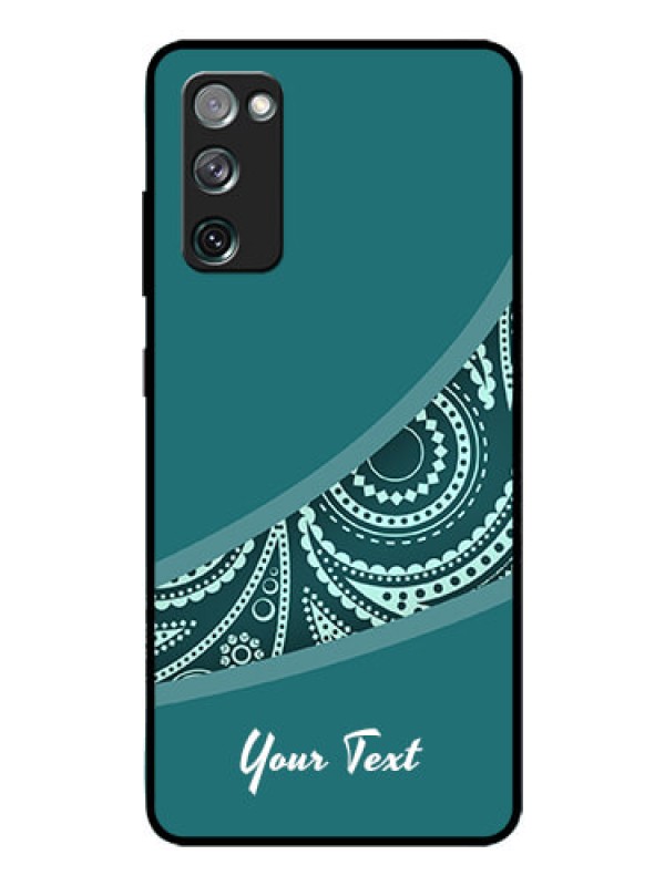 Custom Galaxy S20 FE Photo Printing on Glass Case - semi visible floral Design