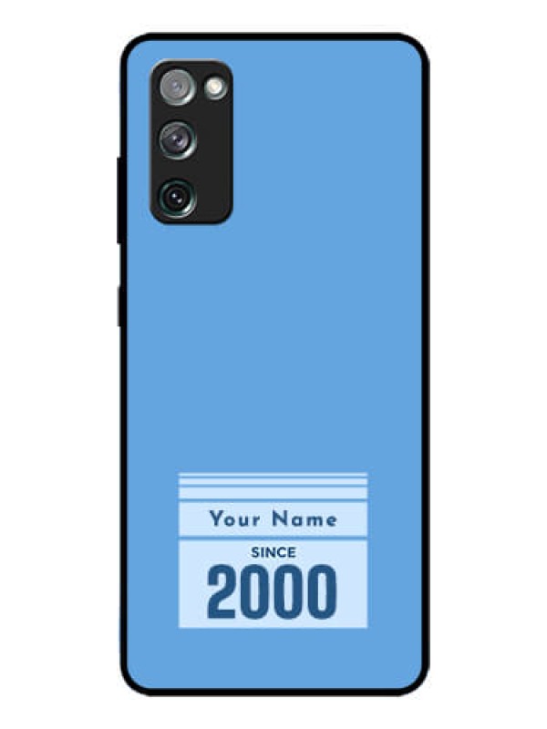 Custom Galaxy S20 FE Custom Glass Mobile Case - Custom Year of birth Design