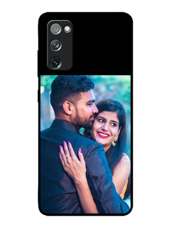 Custom Galaxy S20 Fe Custom Glass Phone Case - Upload Full Picture With Custom Color Design