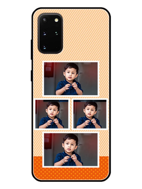 Custom Galaxy S20 Plus Photo Printing on Glass Case  - Bulk Photos Upload Design