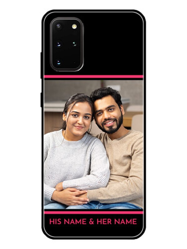 Custom Galaxy S20 Plus Custom Glass Mobile Case  - with Add Text Design