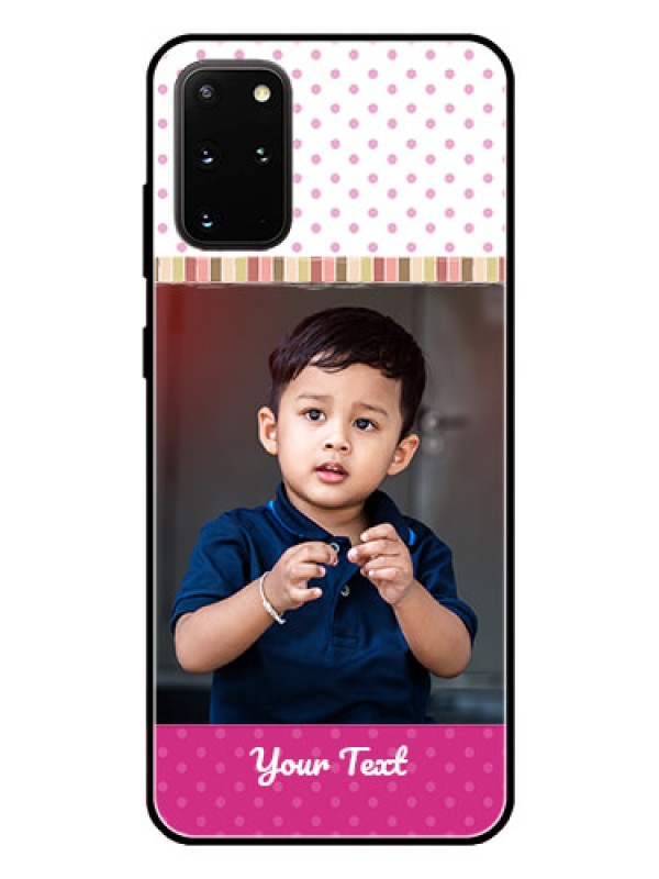 Custom Galaxy S20 Plus Photo Printing on Glass Case  - Cute Girls Cover Design