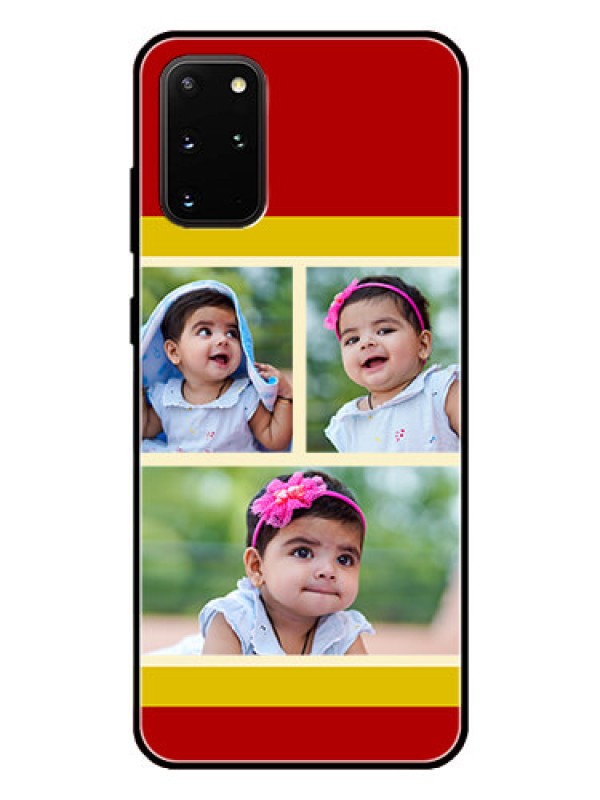 Custom Galaxy S20 Plus Custom Glass Mobile Case  - Multiple Pic Upload Design