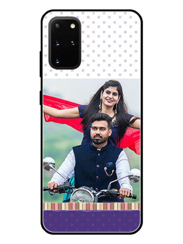 Custom Galaxy S20 Plus Photo Printing on Glass Case  - Cute Family Design
