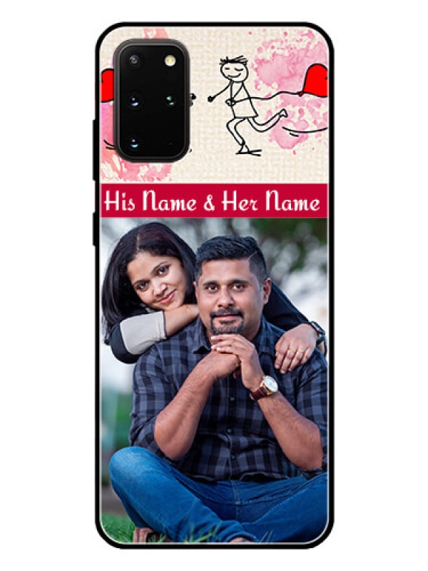 Custom Galaxy S20 Plus Photo Printing on Glass Case  - You and Me Case Design