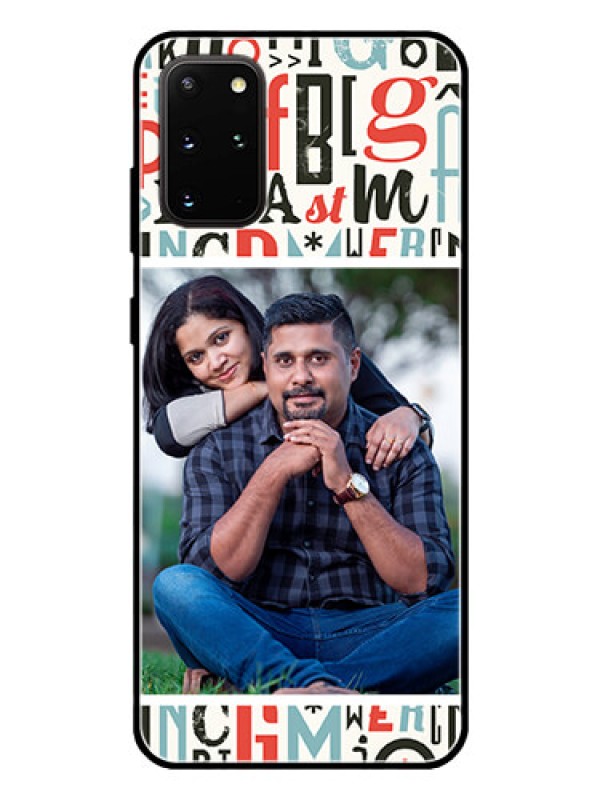 Custom Galaxy S20 Plus Personalized Glass Phone Case  - Alphabet Design