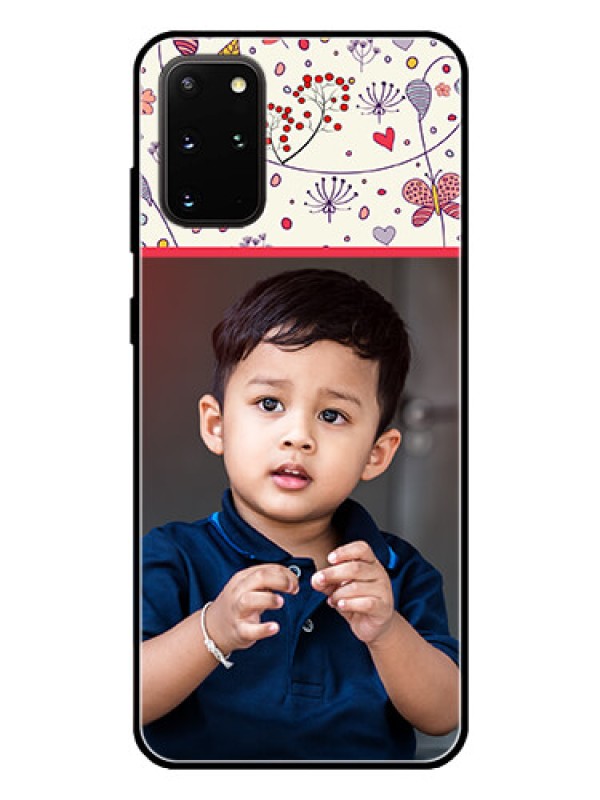 Custom Galaxy S20 Plus Custom Glass Mobile Case  - Premium Floral Design