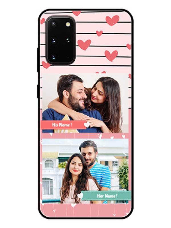 Custom Galaxy S20 Plus Custom Glass Mobile Case  - Photo with Heart Design