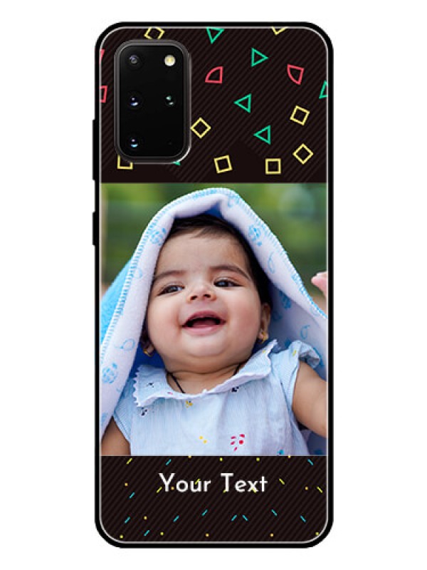 Custom Galaxy S20 Plus Custom Glass Phone Case  - with confetti birthday design