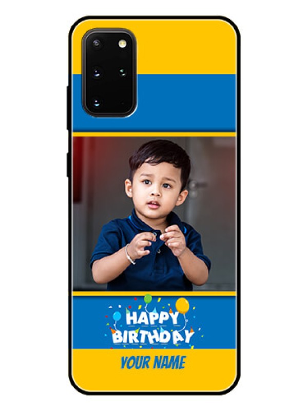 Custom Galaxy S20 Plus Custom Glass Mobile Case  - Birthday Wishes Design