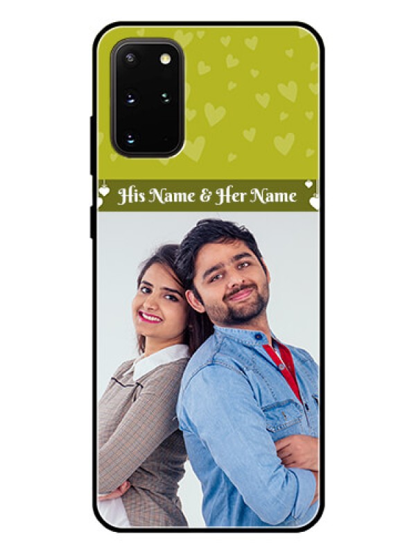 Custom Galaxy S20 Plus Custom Glass Phone Case  - You & Me Heart Design