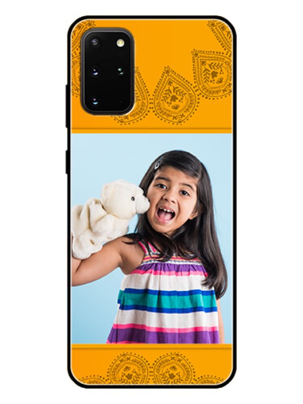 Custom Galaxy S20 Plus Personalized Glass Phone Case  - Photo Wedding Design 